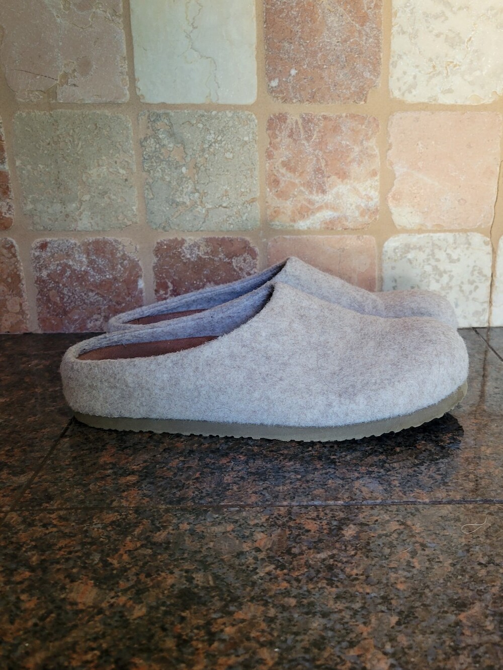 EASTLAND Wool Rhianna Clogs 7 Oatmeal
